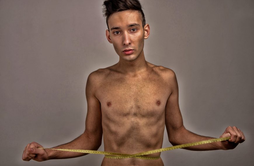 A man suffering from anorexia