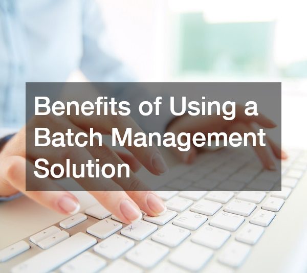 Benefits of Using a Batch Management Solution